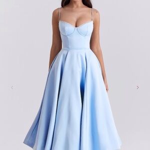 House of CB “Mademoiselle” Cinderella Blue Tulle Inspired Midi Dress